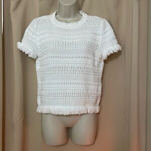 Luísa Spagnoli white knit shirt size M